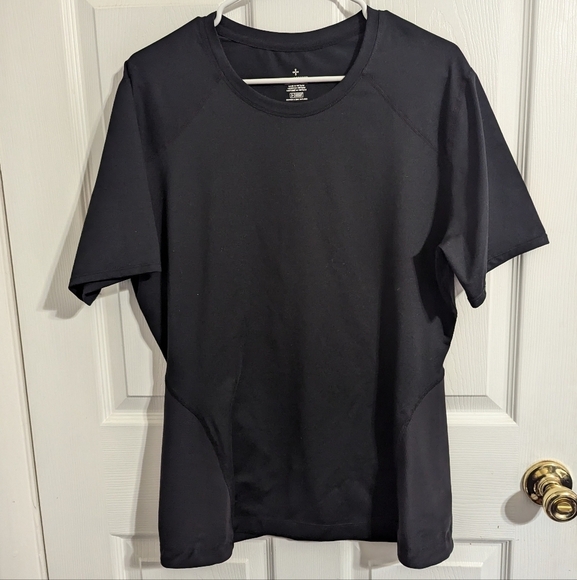 Tommie Copper Shirt Men 2XL Black Short Sleeve Compression Shoulder Support - Picture 1 of 5